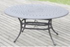 AKS Leeds Kaffeetisch oval Aluguß 150x97x73 cm bronze