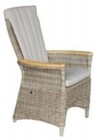 AKS Ohio Loungesessel Teakarmlehnen 69x76x114 cm Geflecht anthrazit