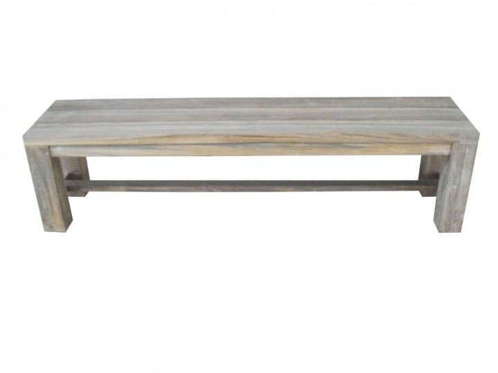 Aks Valencia Bank Ohne Ruckenlehne Teak 176x40x45 Cm Recycled