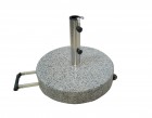AKS Granitschirmständer 40 kg rund mit Griff ausziehbar 50x38,6 cm grau
