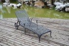 AKS Leeds Liege Aluguß 195x65x23 cm bronze