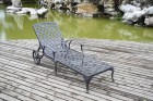 AKS Leeds Liege Aluguß 195x65x23 cm bronze