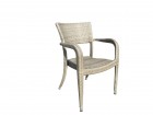 AKS Lucy Sessel 65x57x84,5 cm Geflecht taupe TPE026, Kissen 4008#