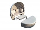 AKS Bora Bora Daybed 3-teilig Geflecht TPE2218, Kissen 4008#
