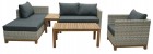 AKS San Jose Loungeset 5-teilig white shell HS2426S