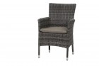 AKS Locarno Loungesessel 64x61x96 cm Geflecht taupe, incl. Kissen