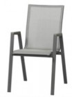 AKS Avery Alu Stapelsessel 64x56x90 cm anthrazit