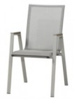 AKS Avery Alu Stapelsessel 64x56x90 cm silber