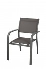 AKS Sardinien Stapelsessel Alu 57x64x86 cm anthrazit