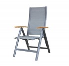 AKS Fremont Klappstuhl 62x66,5x110 cm dunkelgrau
