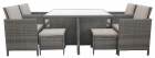 AKS Iseo Sitzgruppe 9-teilig dark pine