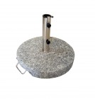 AKS Granitschirmständer 40 kg rund mit Griff 50x38 cm grau
