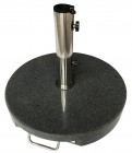 AKS Granitschirmständer 40 kg rund mit Griff 50x38 cm dunkelgrau