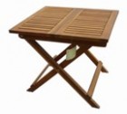 AKS Luzern Beistelltisch Akazie 50x50x73 cm geölt FRC 03
