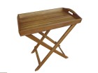AKS Tablett Butler mit klappbarem Ständer 60x40x72 cm Akazie natur