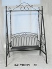 AKS Louisiana Hollywoodschaukel 152x90x236 cm hellgrau