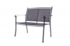 AKS Rexia 2er Bank Stahl 69x152x104 cm grau