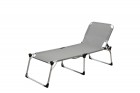 AKS Capri Dreibeinliege XXL Alu 202x69x96 cm grau-schwarz
