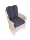 AKS Rantum XL Geflecht Sessel 70x70x91 cm grey seagrass, full round wick