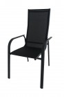 AKS Sirius Stapelsessel Alu 60x69x110 cm schwarz