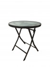 AKS Dakar Tisch Alu 70x71 cm dunkelgrau