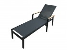 AKS Sarina Sonnenliege 208x76x73,5 cm schwarz
