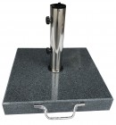 AKS Granitschirmständer 40 kg eckig mit Griff 45x45x38,5 cm dunkelgrau