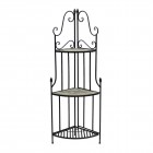 AKS Catania Eckregal 35x35x142 cm Stern schwarz