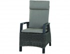 AKS Benedetto Lounge Sessel 73x87x103 cm charcoal grey, incl. Kissen
