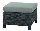 AKS Benedetto Hocker 60x58,5x33,5 cm charcoal gray, incl. Kissen