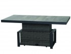 AKS Benedetto Lift Tisch 90x160x47 cm charcoal grey, incl. Kissen