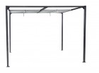 AKS Brindisi Sonnendach 300x300x220 cm anthrazit, Dach hellgrau