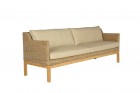 AKS Darwin 3er Sofa 175x75x86 cm Geflecht nature pine