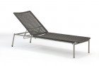 AKS Lucca Liege 35/95x66x202 cm dunkelgrau, incl. Kissen