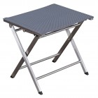 AKS Dundee Klapphocker Edelstahl 48x47x44 cm grau