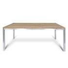 AKS Oxley Tisch 220x100 cm Edelstahl/Teak