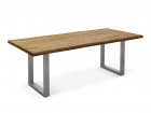 AKS Pizarro Tisch 220x100 cm Edelstahl/Teak