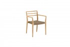 AKS Dixon Sessel 52x57x79 cm Teak natur, grau