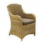AKS Catania Loungesessel Polyrattan/Kunstoffgeflecht braun