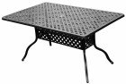 AKS Leeds Diningtisch Aluminiumguss bronze 149,5x97x73 cm