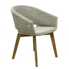 AKS Lagos Diningsessel Polyrattan/Kunstoffgeflecht white shell