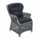 AKS Broadway Diningsessel Polyrattan/Kunstoffgeflecht grey shell