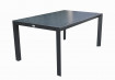 AKS Shelton Diningtisch Aluminium Spraystone dunkelgrau 160x100x75 cm
