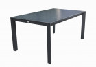 AKS Shelton Diningtisch Aluminium Spraystone dunkelgrau 160x100x75 cm