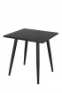 AKS Skagen Diningtisch Aluminium schwarz 90x90x73 cm