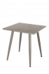 AKS Skagen Diningtisch Aluminium taupe 90x90x73 cm