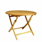 AKS Bastia Tisch Akazie FSC, 100 cm rund, geölt