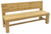 AKS Valencia Sitzbank recyceltes Teakholz natur 176x45x86 cm