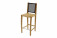 AKS Salvador Barstuhl Teakholz rustic finished 62x49x113 cm