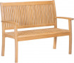 AKS Ashfort Sitzbank Teakholz natur 124x63x99 cm